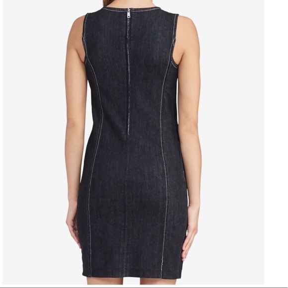 New! Lauren Ralph Lauren Denim Shift Dress - Picture 3 of 8